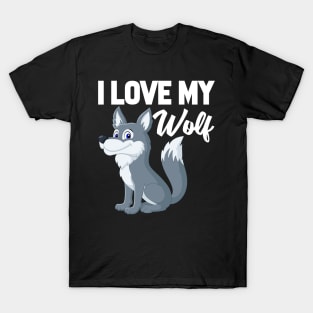 I Love My Wolf T-Shirt